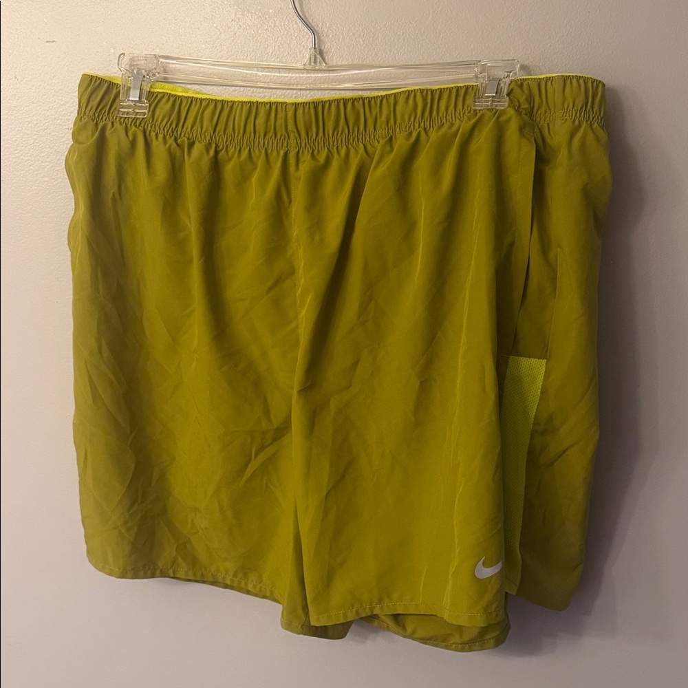 Nike Yellow Sports Shorts